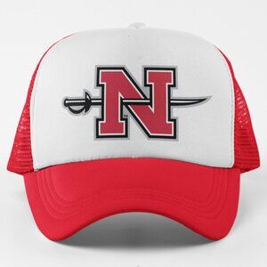 NEW Nicholls State Colonels Foam Trucker Mesh Snapback Hat 2TONE RED WHITE